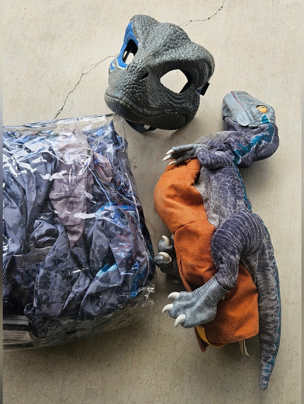 Jurrasic Park Bundle Blue Toy Costume